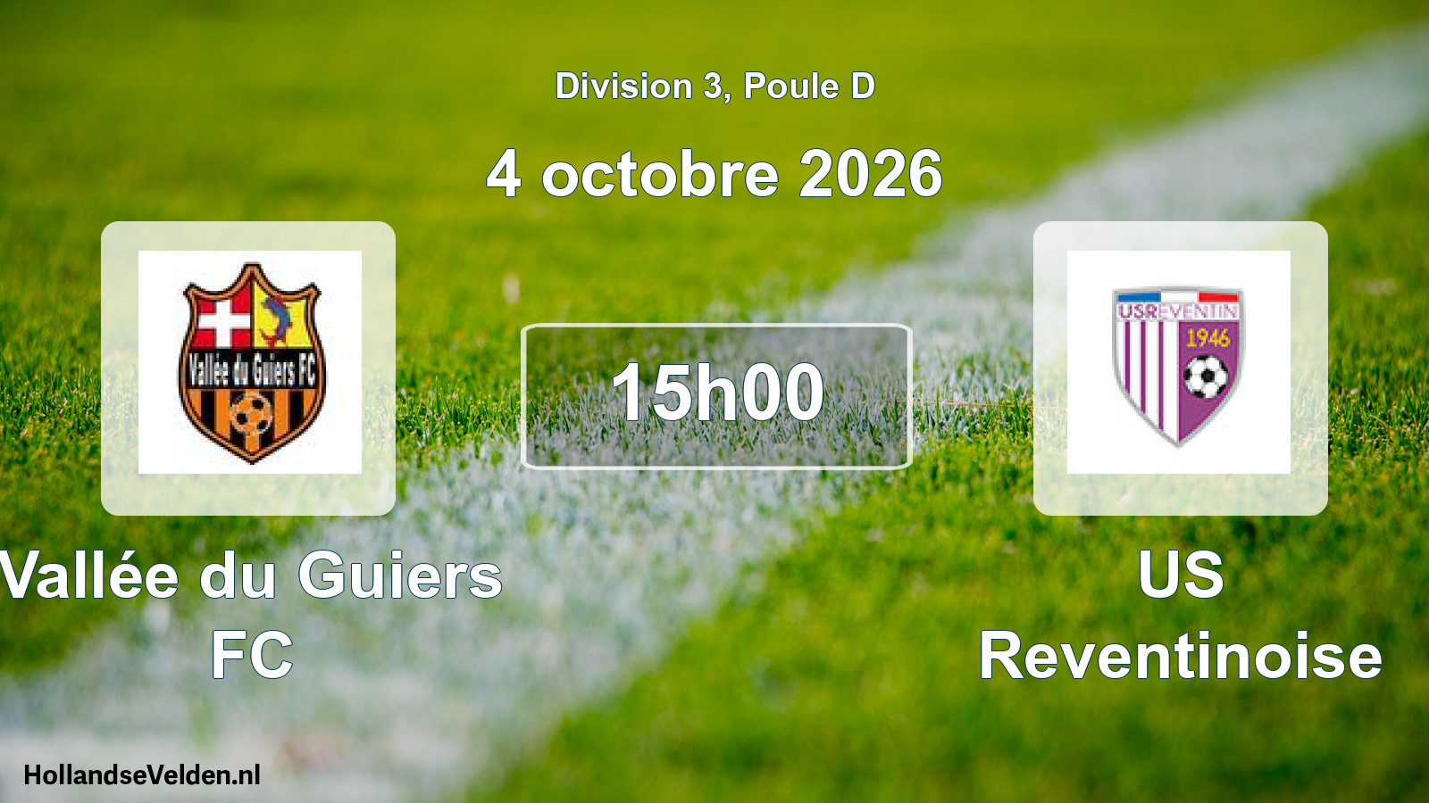 Scheduled Match: Vallée du Guiers FC - US Reventinoise (4 October 2026)