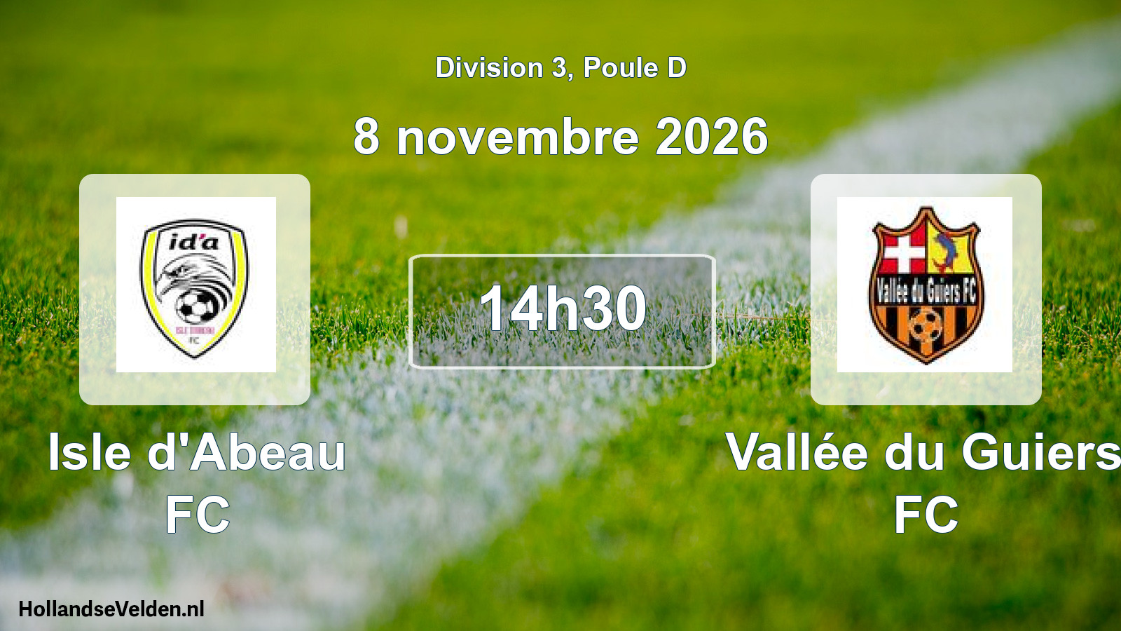 Scheduled Match: Isle d'Abeau FC - Vallée du Guiers FC (8 November 2026)