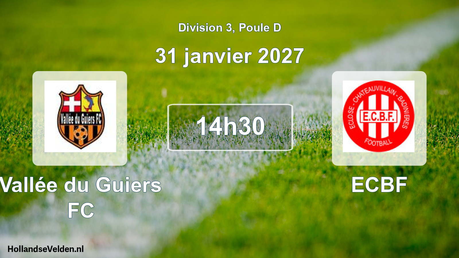 Scheduled Match: Vallée du Guiers FC - ECBF (31 January 2027)