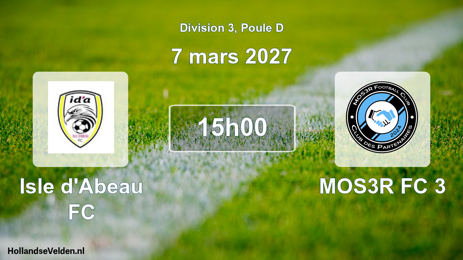 Scheduled Match: Isle d'Abeau FC - MOS3R FC 3 (7 March 2027)