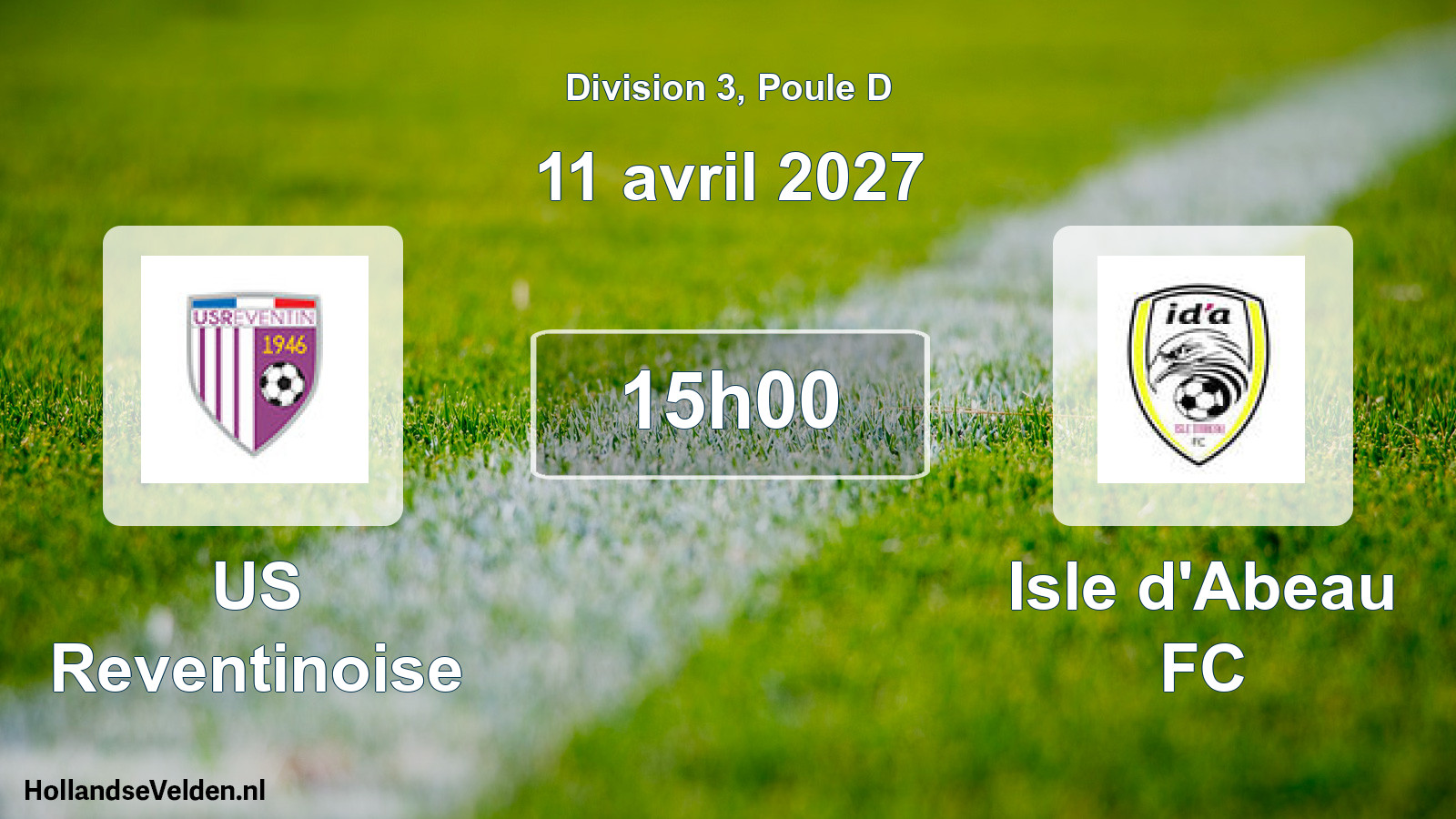 Match programmé: US Reventinoise - Isle d'Abeau FC (11 avril 2027)