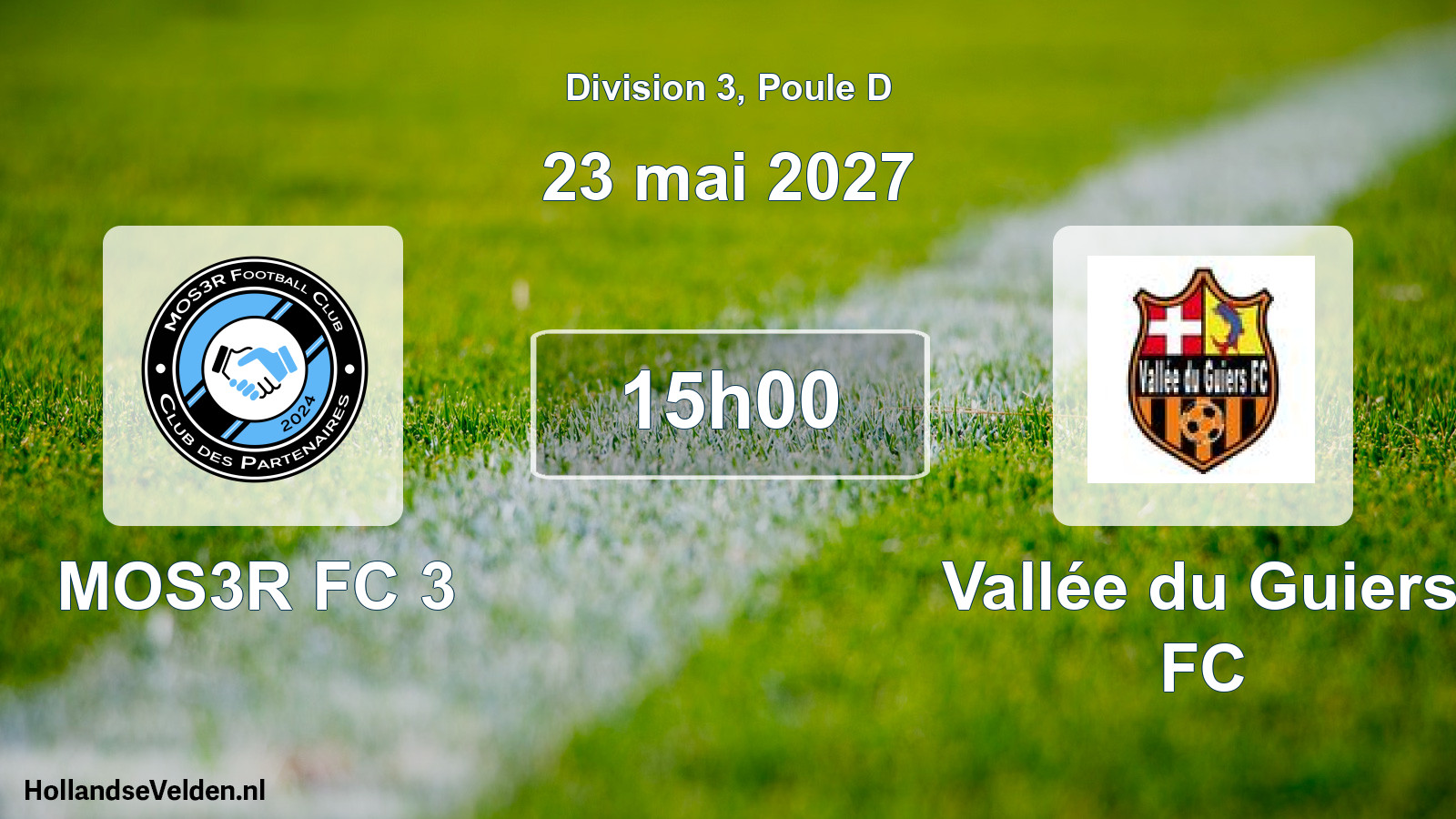 Scheduled Match: MOS3R FC 3 - Vallée du Guiers FC (23 May 2027)