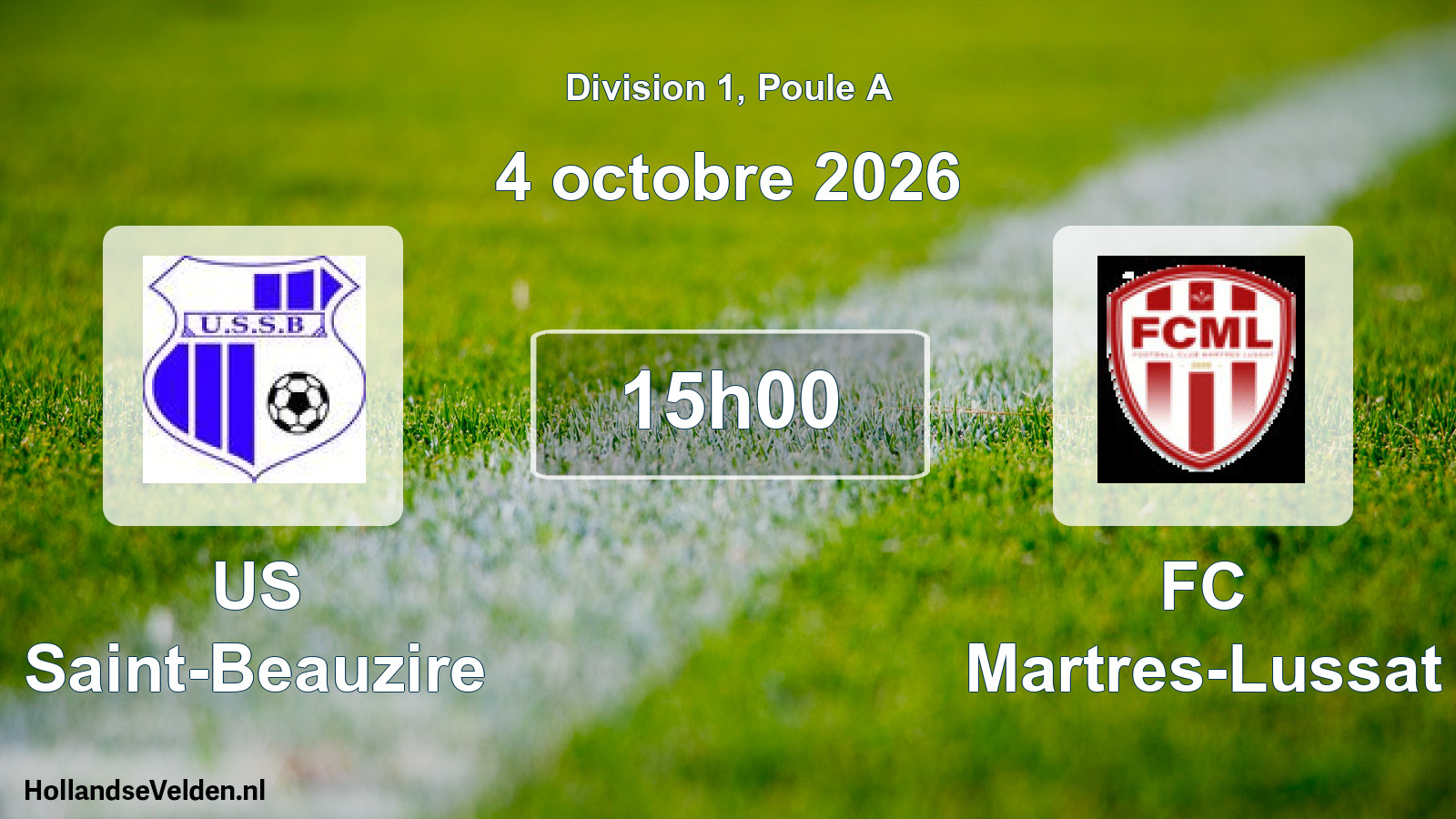 Scheduled Match: US Saint-Beauzire - FC Martres-Lussat (4 October 2026)