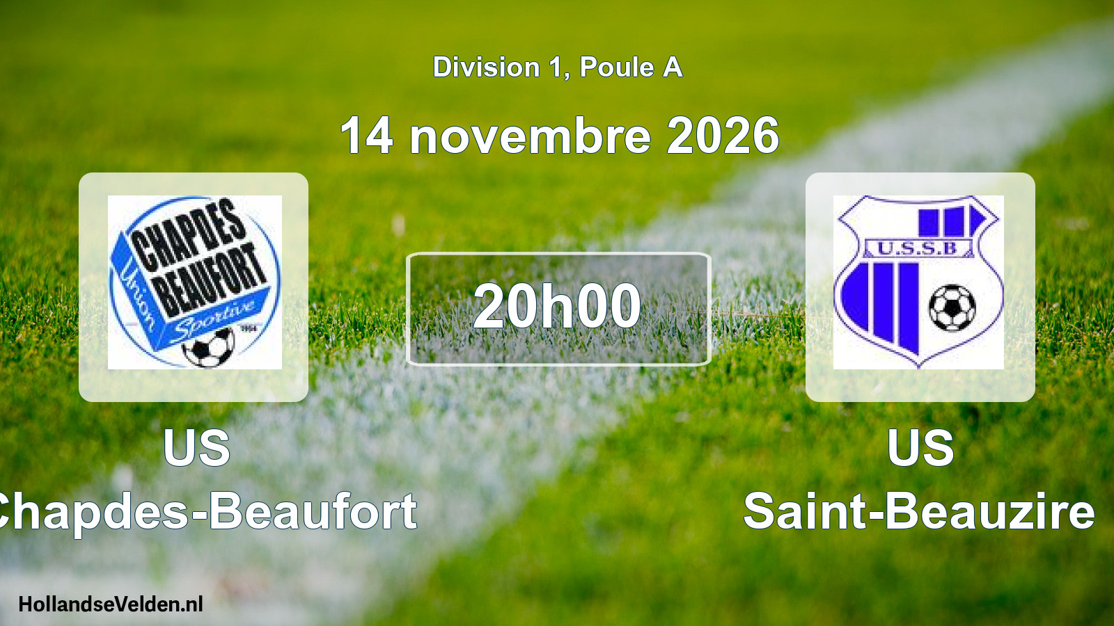 Match programmé: US Chapdes-Beaufort - US Saint-Beauzire (14 novembre 2026)