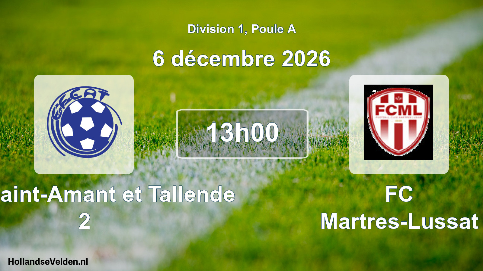 Scheduled Match: EFC Saint-Amant et Tallende 2 - FC Martres-Lussat (6 December 2026)
