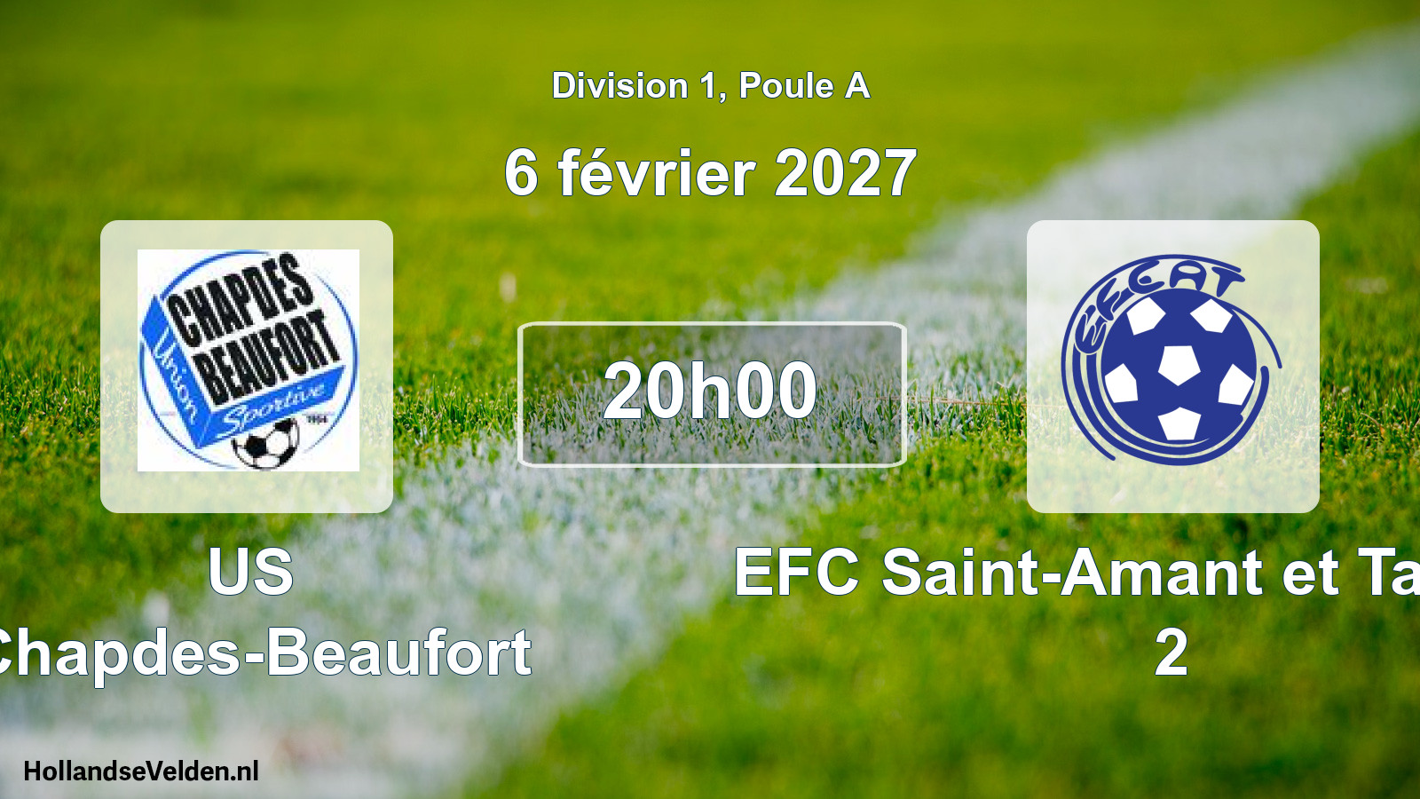 Match programmé: US Chapdes-Beaufort - EFC Saint-Amant et Tallende 2 (6 février 2027)