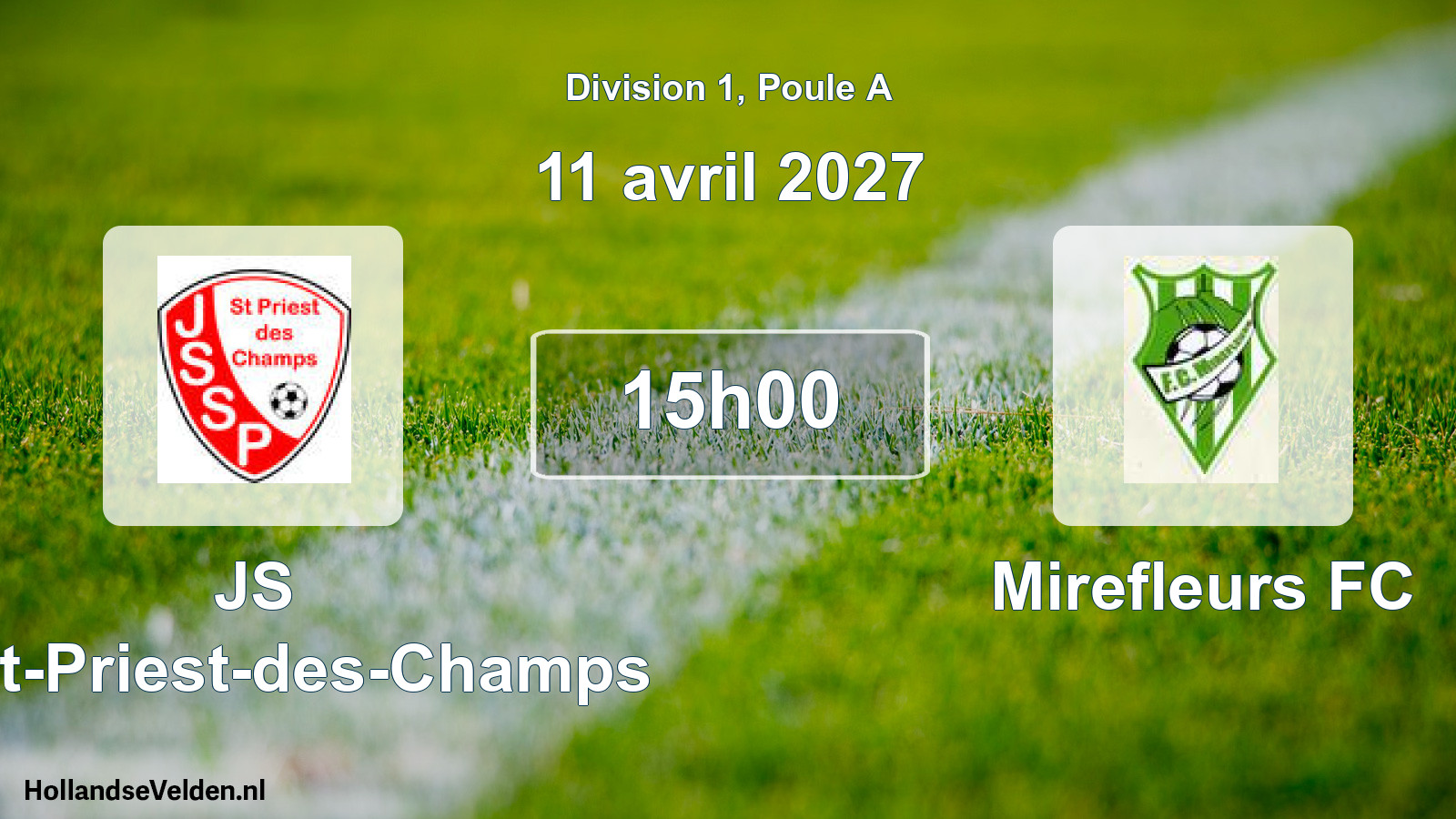 Scheduled Match: JS Saint-Priest-des-Champs - Mirefleurs FC (11 April 2027)