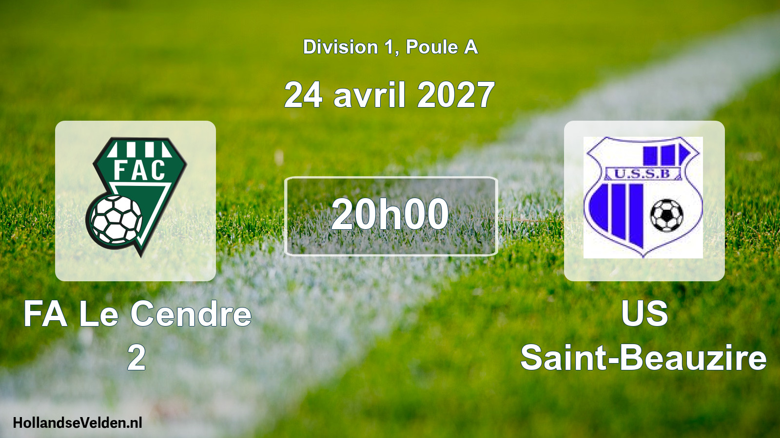 Scheduled Match: FA Le Cendre 2 - US Saint-Beauzire (24 April 2027)