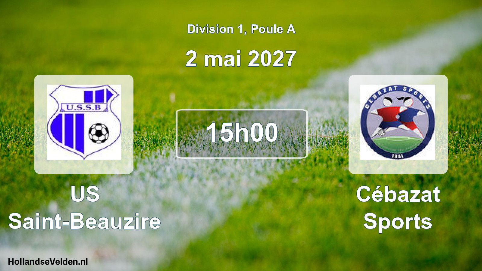 Match programmé: US Saint-Beauzire - Cébazat Sports (2 mai 2027)