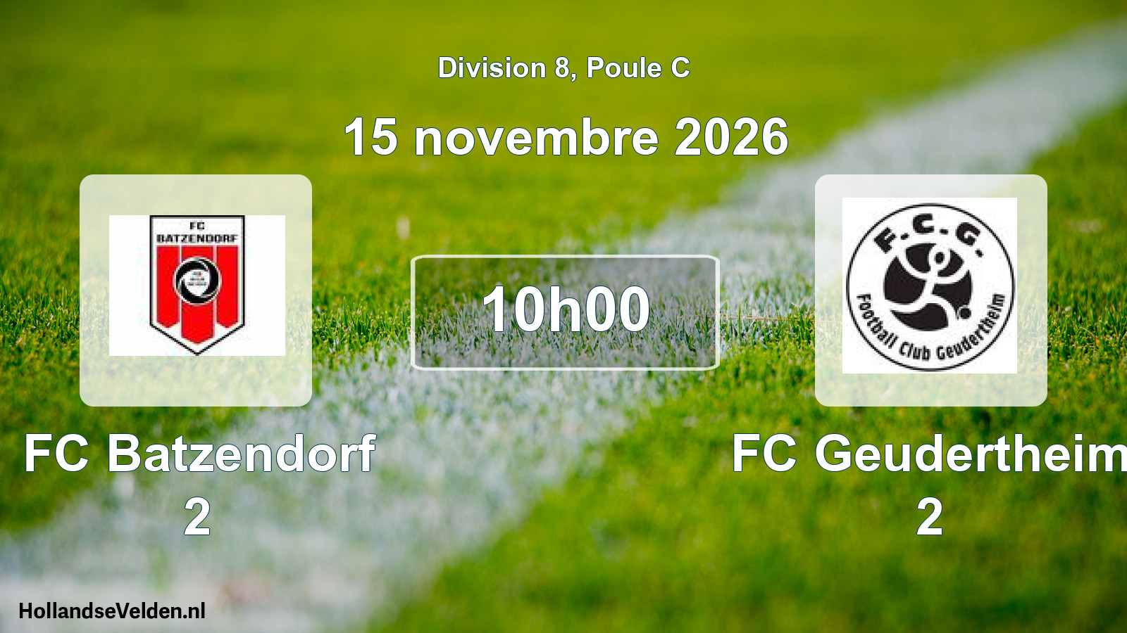 Scheduled Match: FC Batzendorf 2 - FC Geudertheim 2 (15 November 2026)