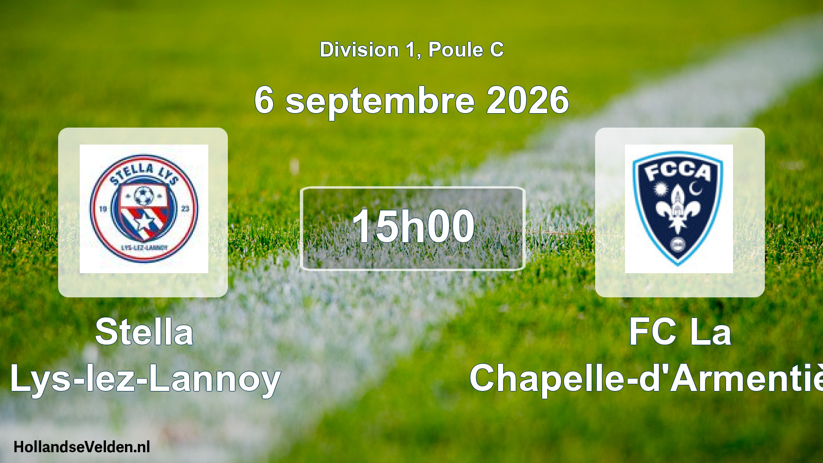 Scheduled Match: Stella Lys-lez-Lannoy - FC La Chapelle-d'Armentières (6 September 2026)