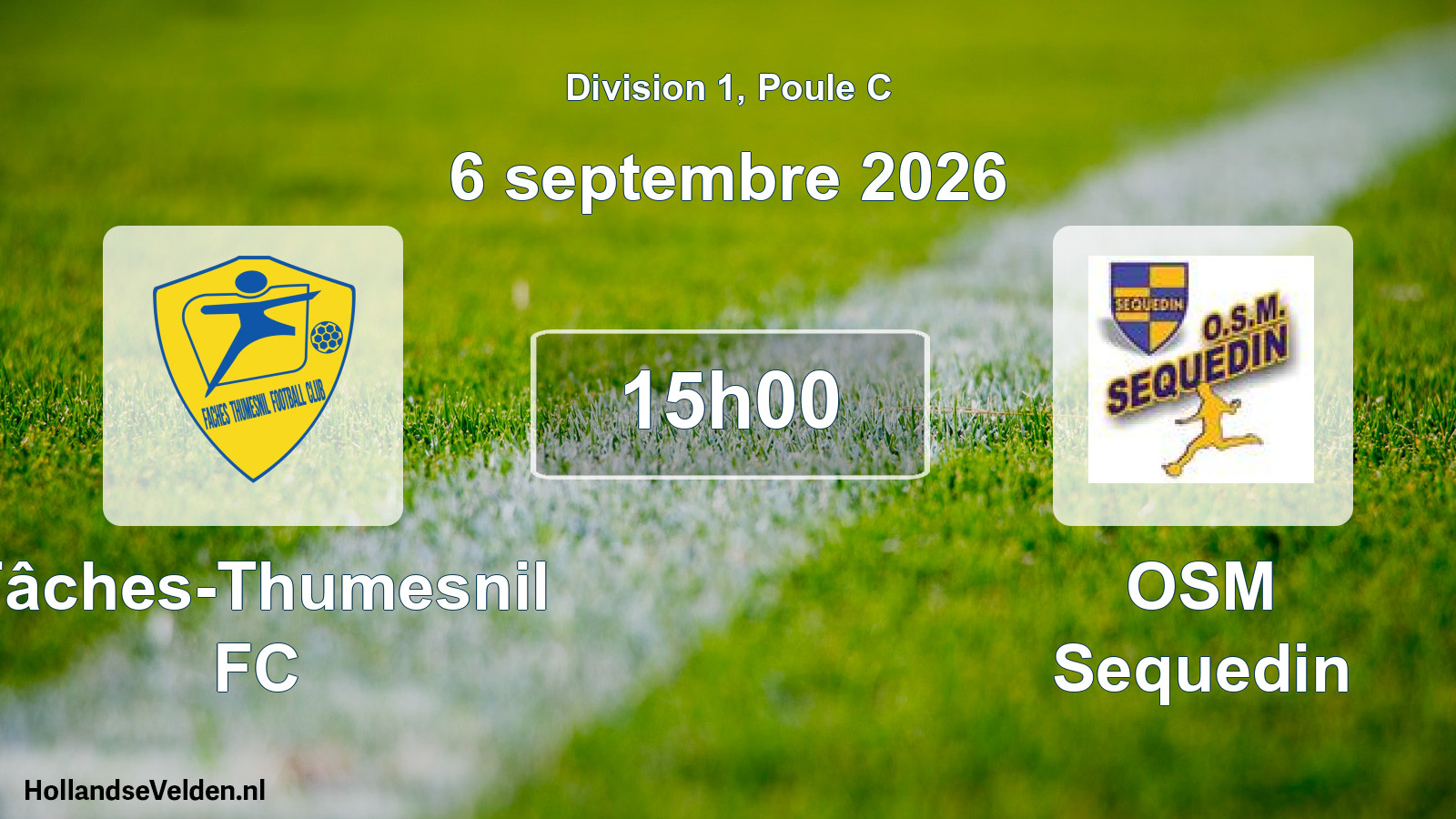 Scheduled Match: Fâches-Thumesnil FC - OSM Sequedin (6 September 2026)