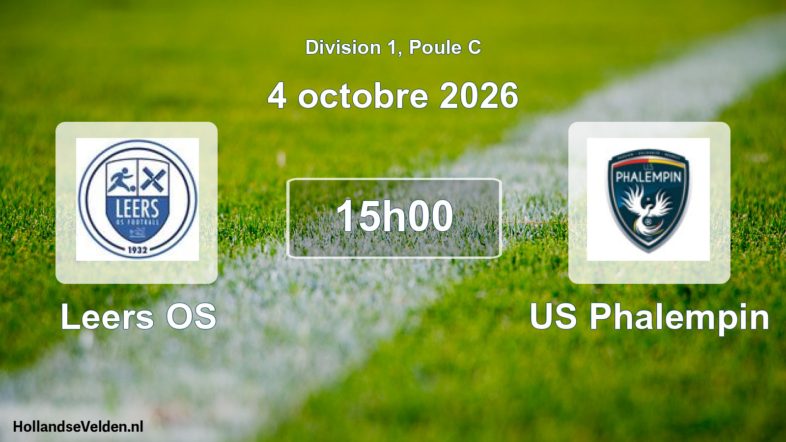 Scheduled Match: Leers OS - US Phalempin (4 October 2026)