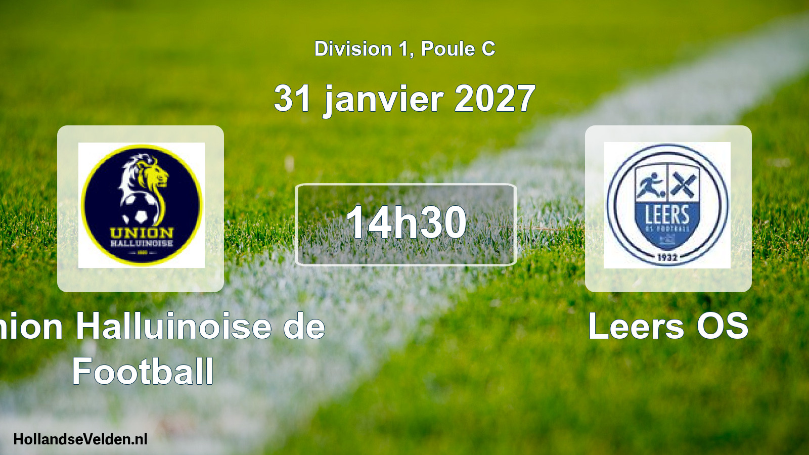 Scheduled Match: Union Halluinoise de Football - Leers OS (31 January 2027)