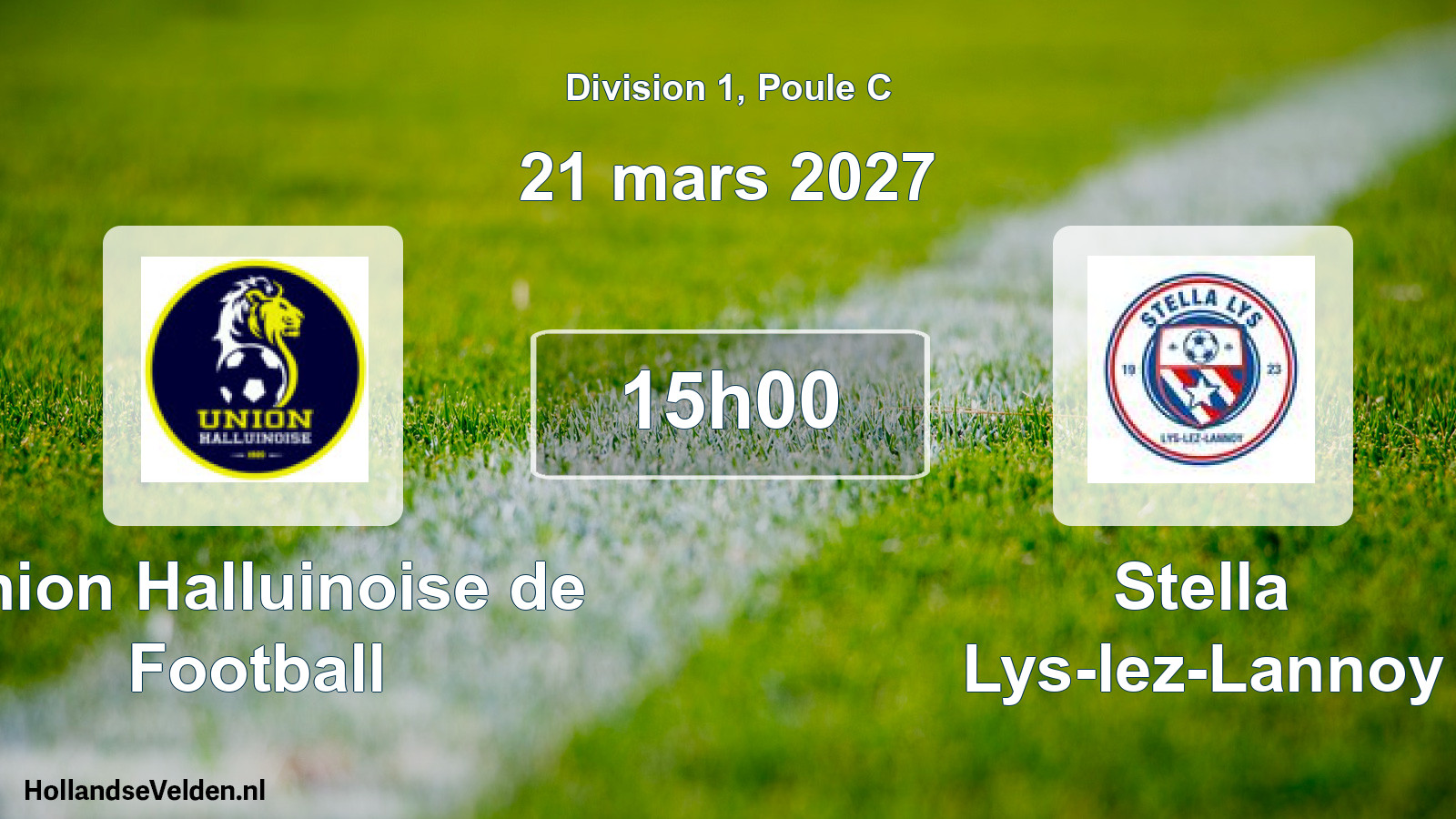 Scheduled Match: Union Halluinoise de Football - Stella Lys-lez-Lannoy (21 March 2027)
