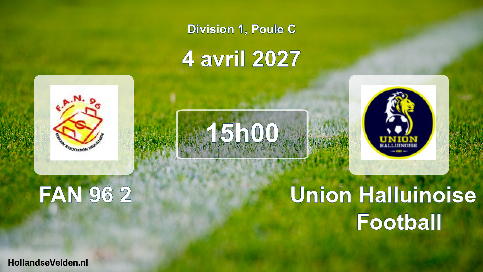 Geplande wedstrijd: FAN 96 2 - Union Halluinoise de Football (4 april 2027)