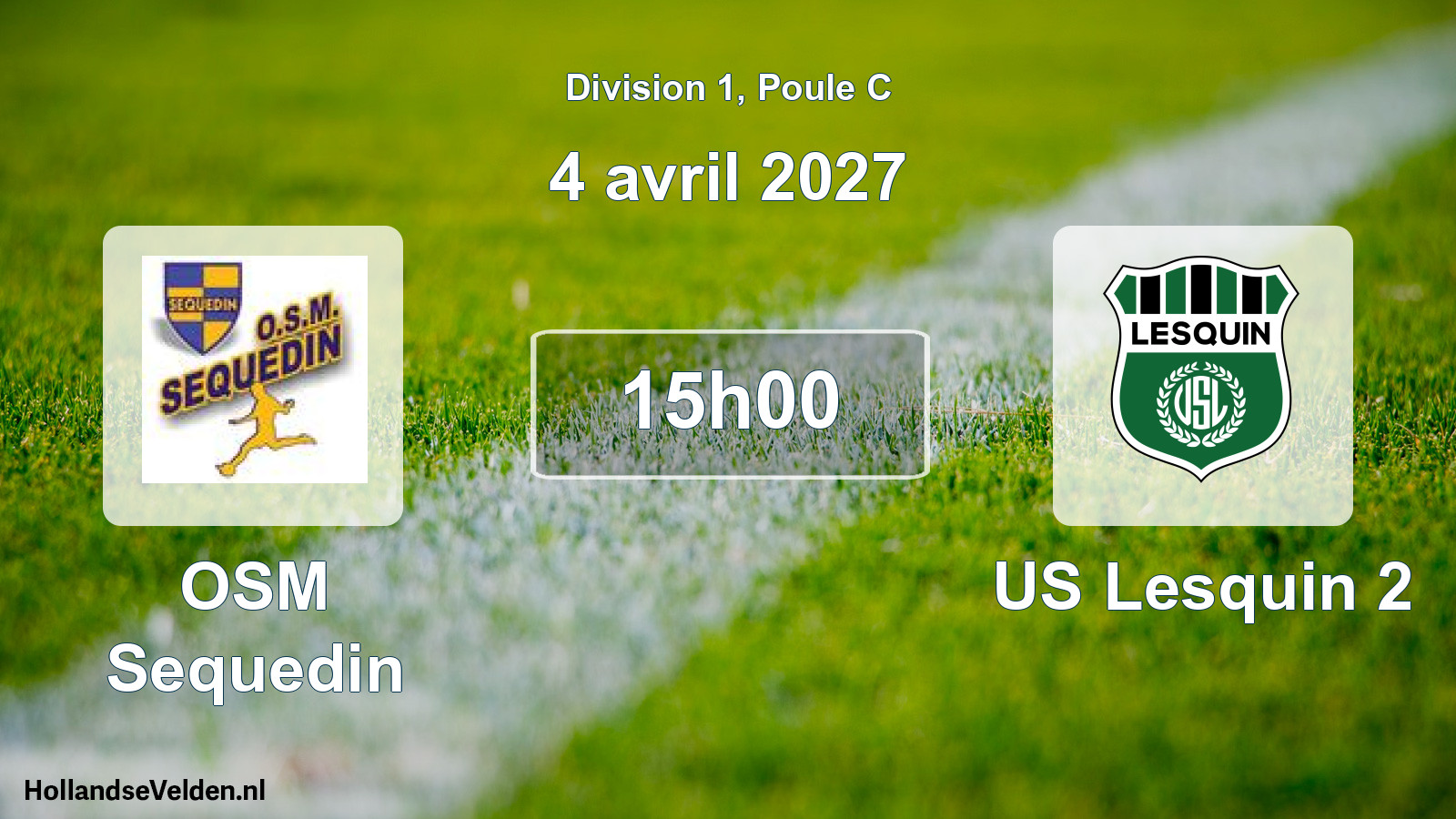 Scheduled Match: OSM Sequedin - US Lesquin 2 (4 April 2027)