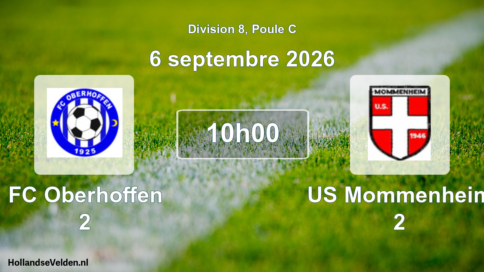 Scheduled Match: FC Oberhoffen 2 - US Mommenheim 2 (6 September 2026)