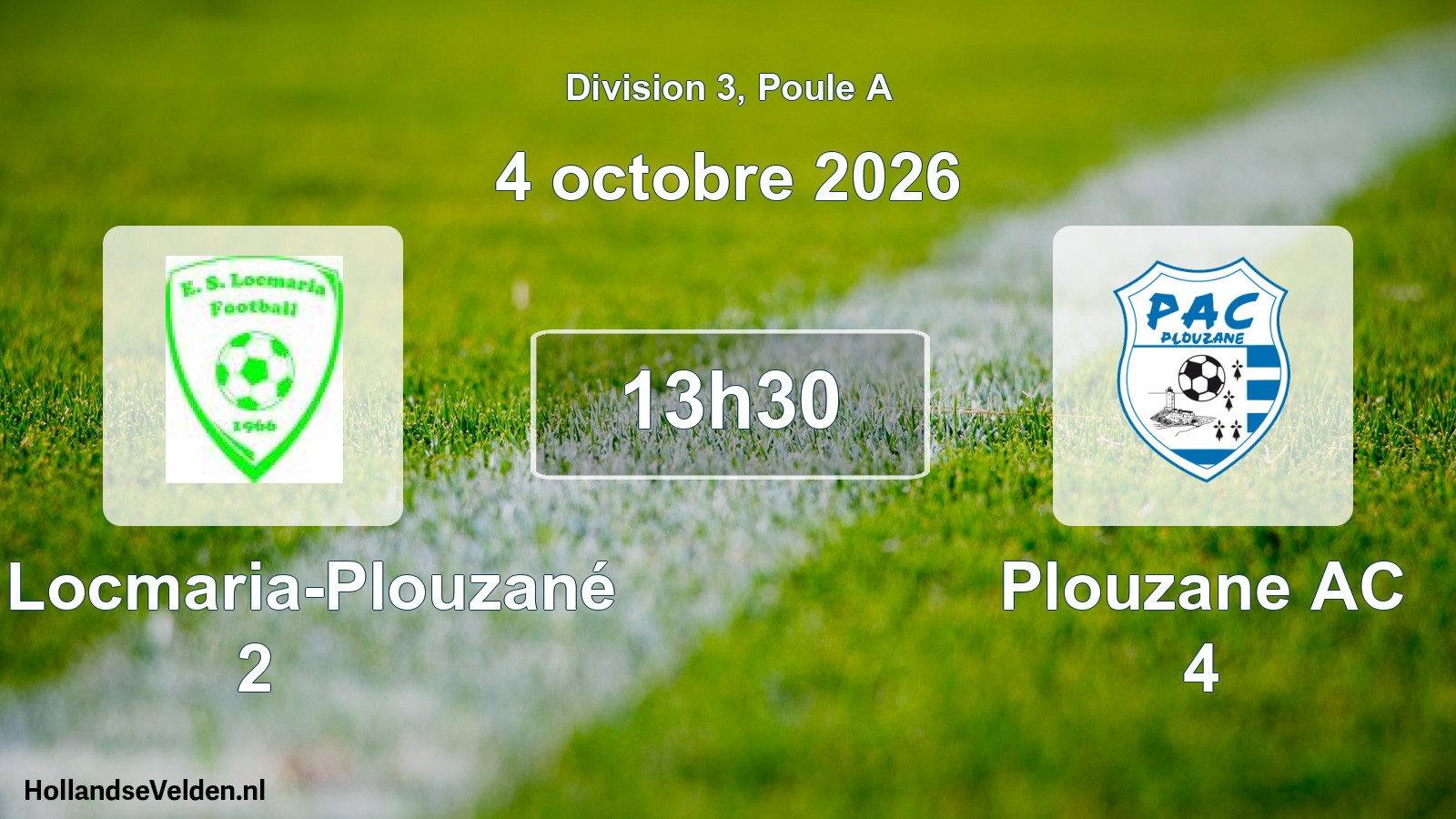 Scheduled Match: ES Locmaria-Plouzané 2 - Plouzane AC 4 (4 October 2026)