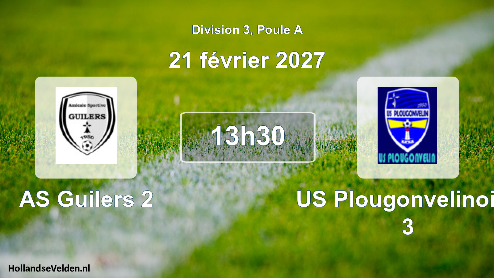Scheduled Match: AS Guilers 2 - US Plougonvelinoise 3 (21 February 2027)