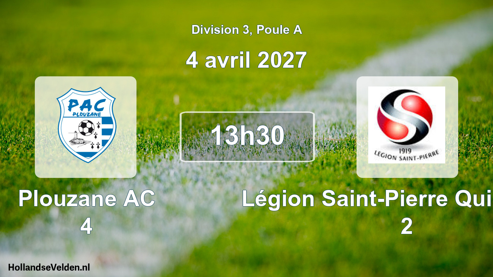 Match programmé: Plouzane AC 4 - Légion Saint-Pierre Quilbignon 2 (4 avril 2027)