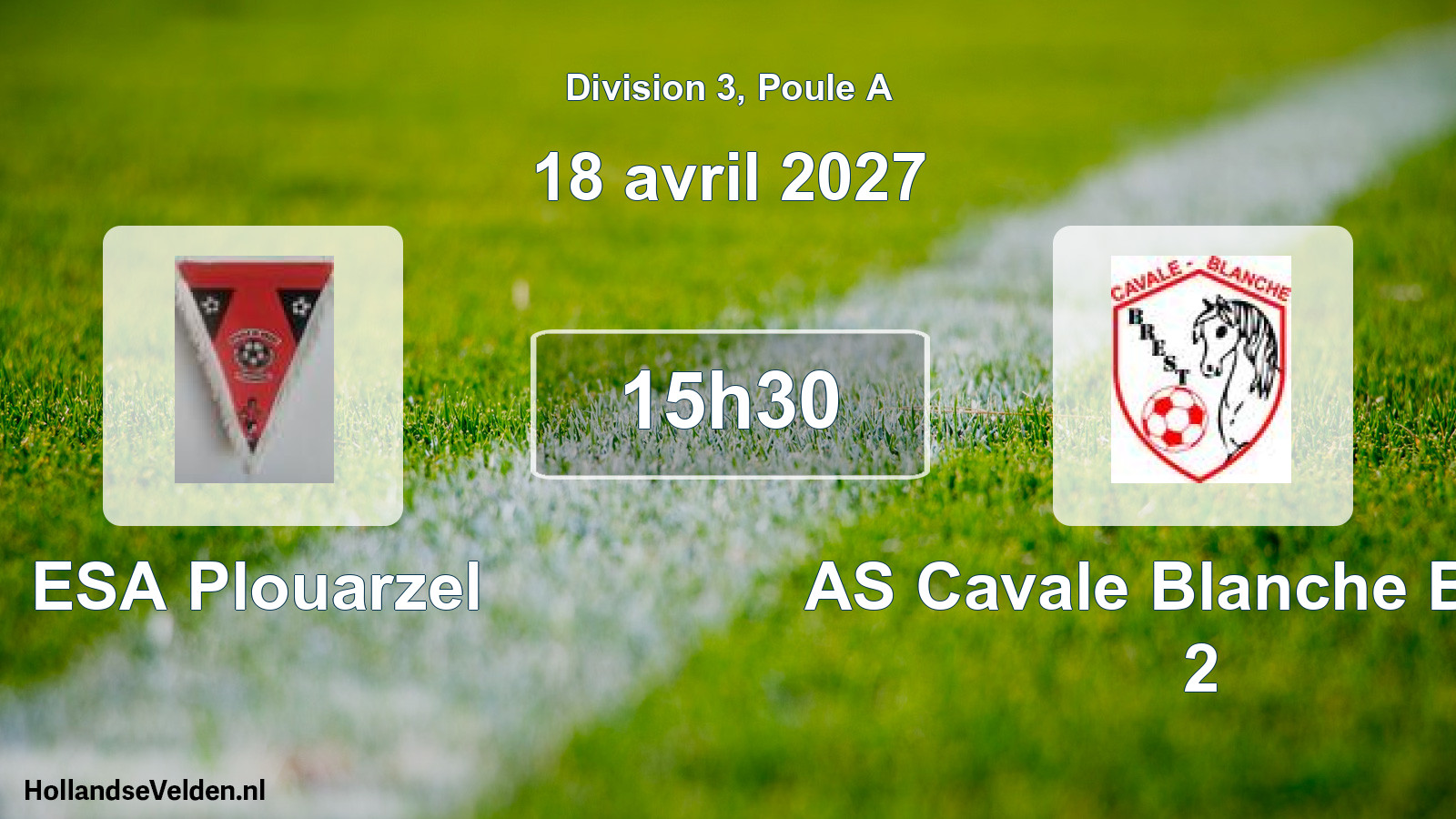 Match programmé: ESA Plouarzel - AS Cavale Blanche Brest 2 (18 avril 2027)