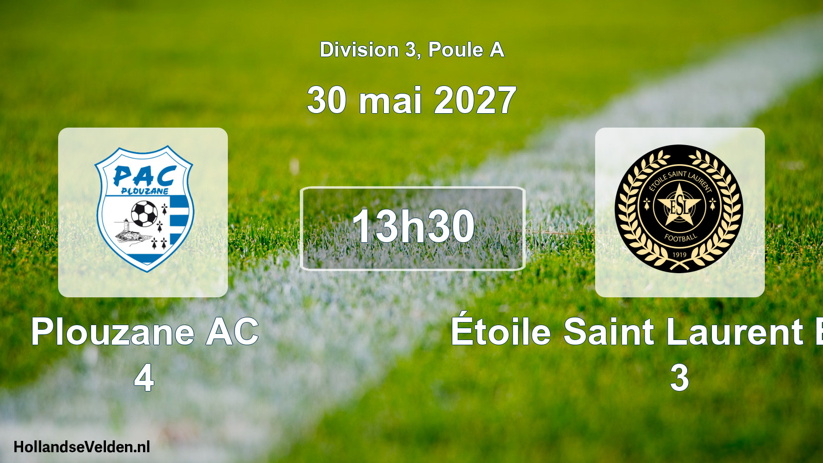 Match programmé: Plouzane AC 4 - Étoile Saint Laurent Brest 3 (30 mai 2027)
