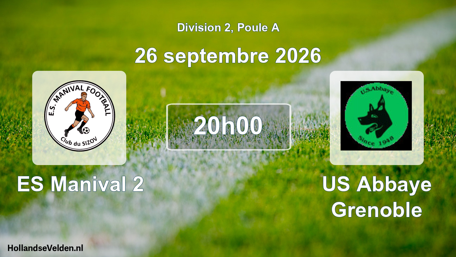 Scheduled Match: ES Manival 2 - US Abbaye Grenoble (26 September 2026)
