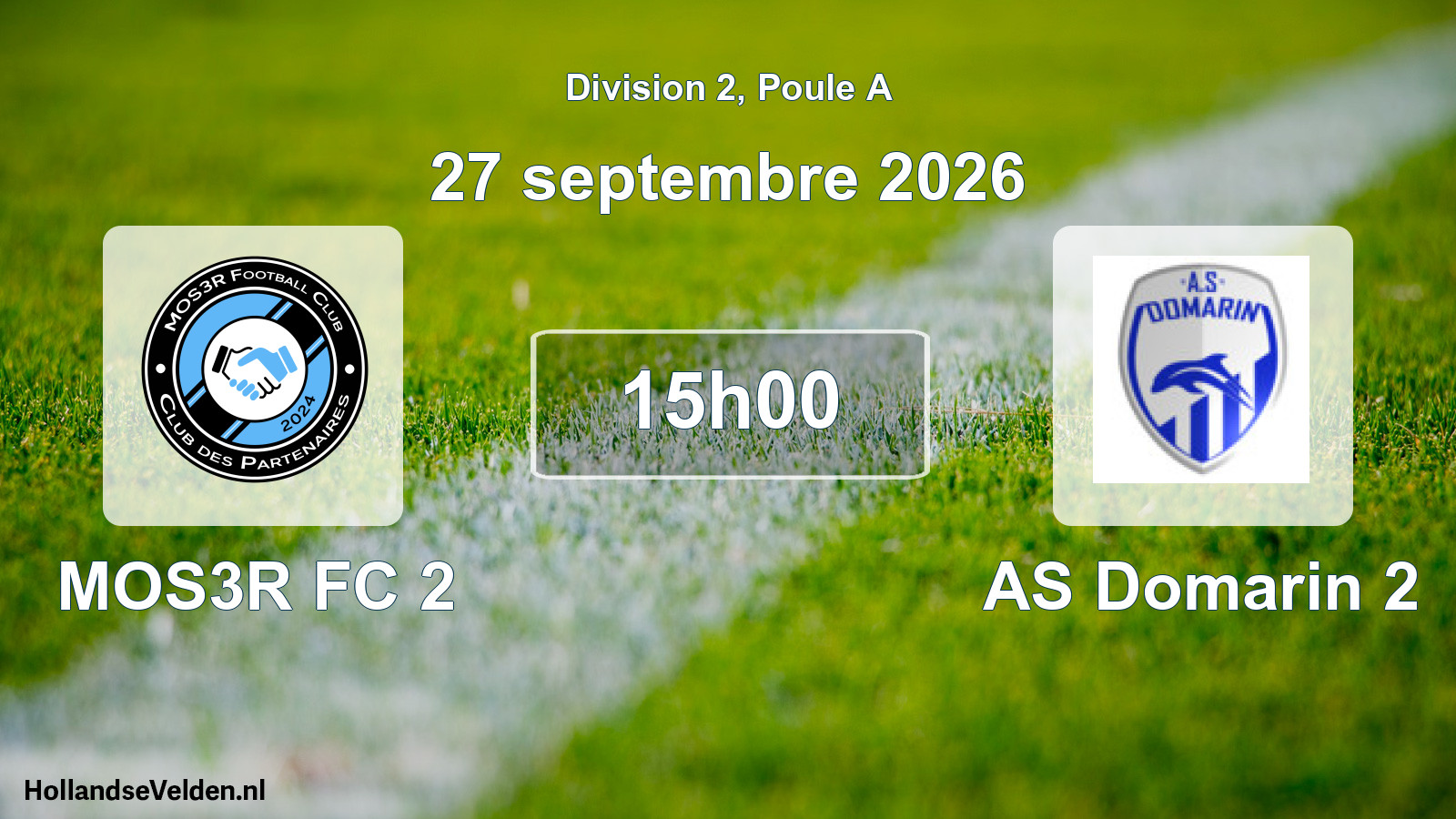 Scheduled Match: MOS3R FC 2 - AS Domarin 2 (27 September 2026)
