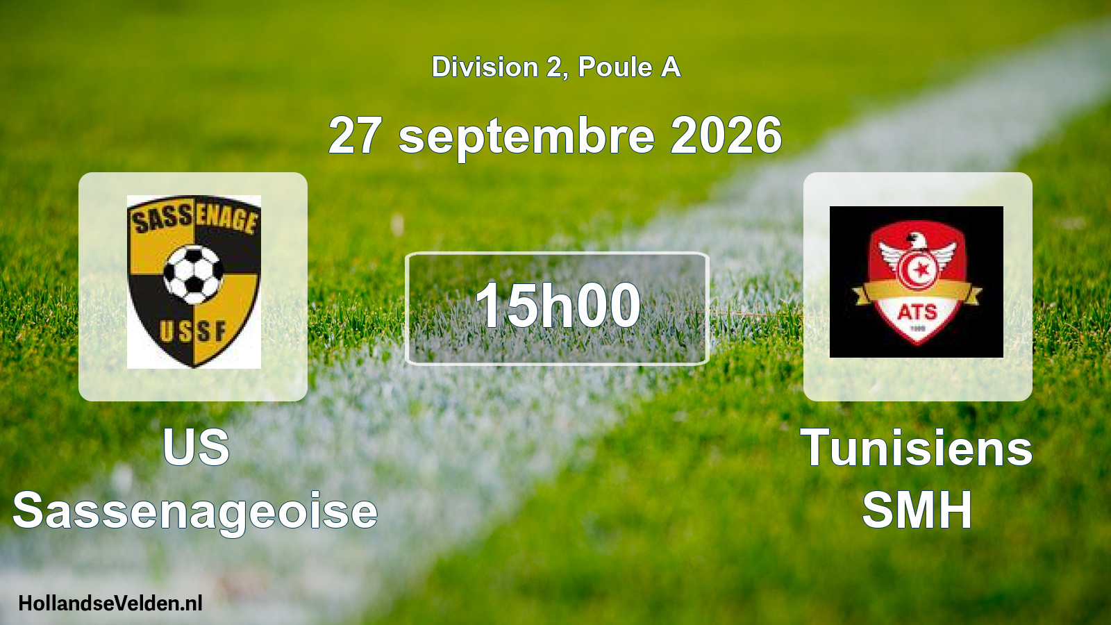 Scheduled Match: US Sassenageoise - Tunisiens SMH (27 September 2026)
