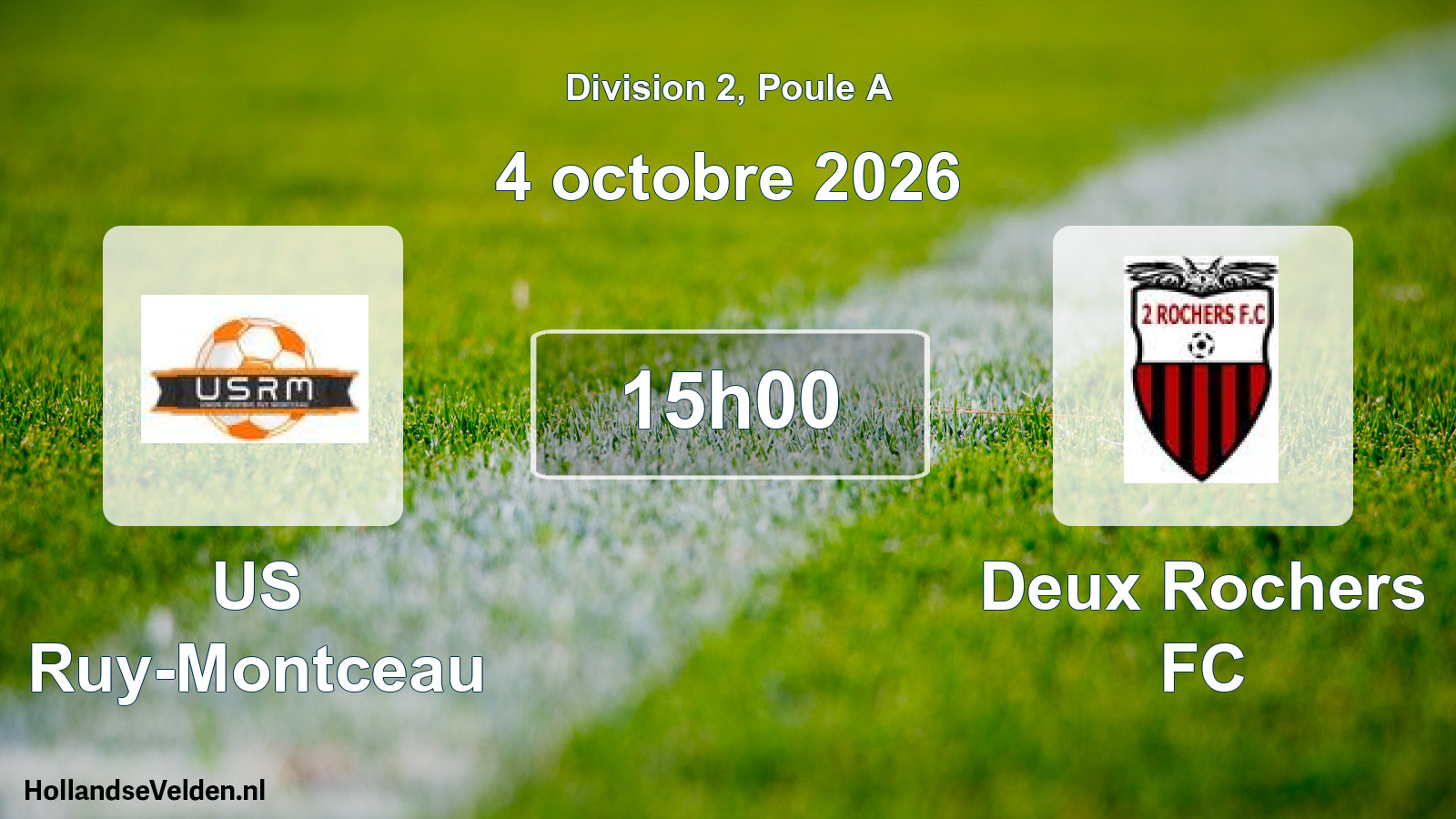 Scheduled Match: US Ruy-Montceau - Deux Rochers FC (4 October 2026)
