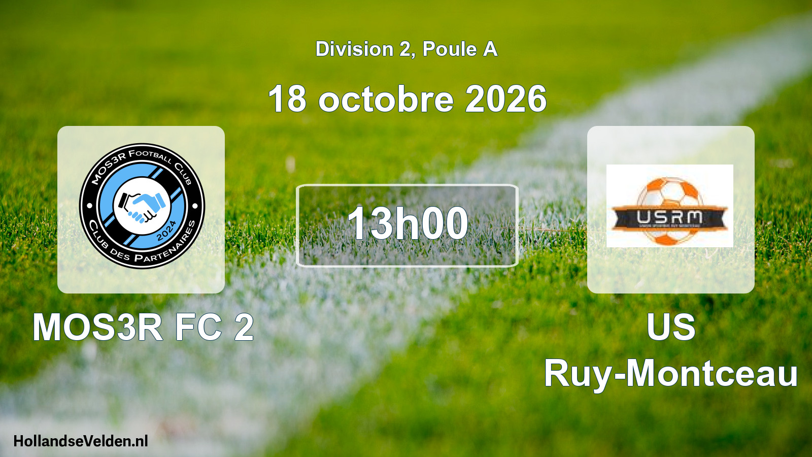 Scheduled Match: MOS3R FC 2 - US Ruy-Montceau (18 October 2026)