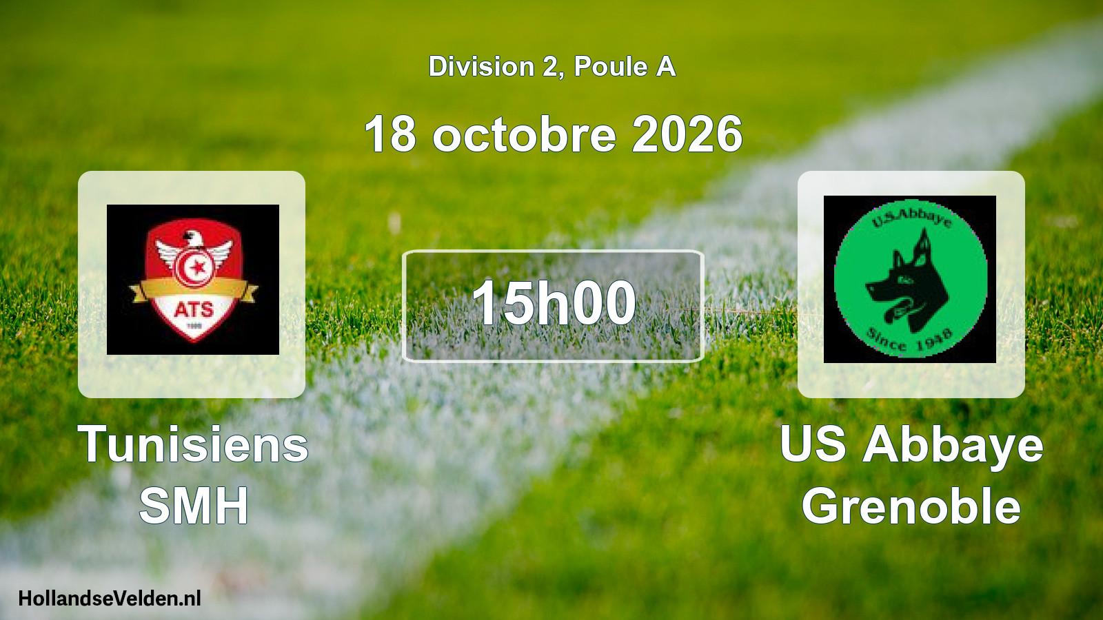 Scheduled Match: Tunisiens SMH - US Abbaye Grenoble (18 October 2026)