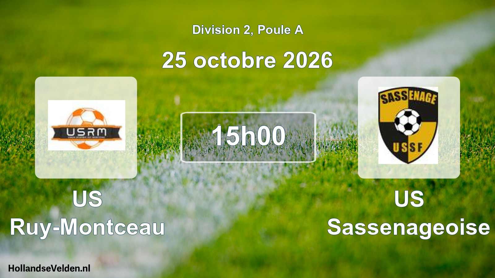 Scheduled Match: US Ruy-Montceau - US Sassenageoise (25 October 2026)