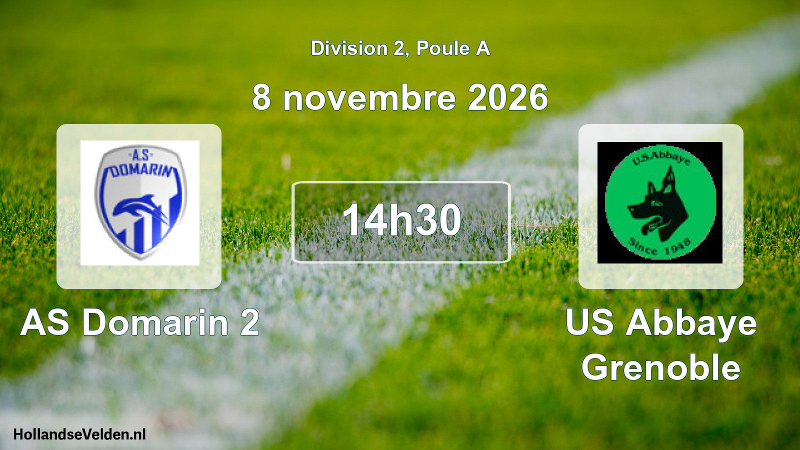 Scheduled Match: AS Domarin 2 - US Abbaye Grenoble (8 November 2026)