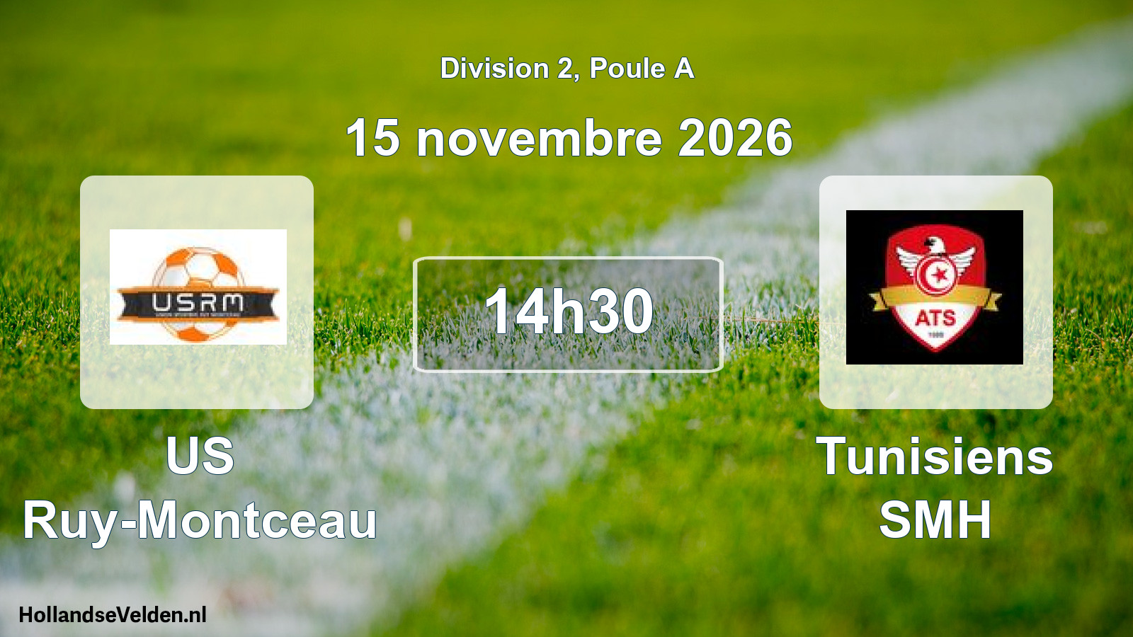 Scheduled Match: US Ruy-Montceau - Tunisiens SMH (15 November 2026)