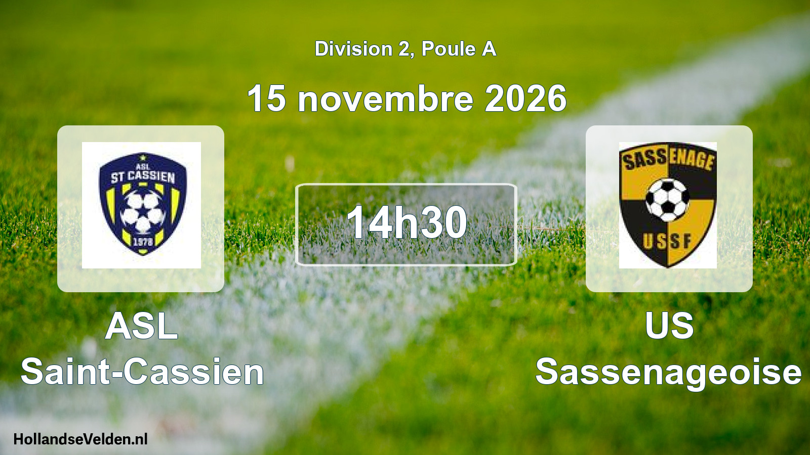 Scheduled Match: ASL Saint-Cassien - US Sassenageoise (15 November 2026)