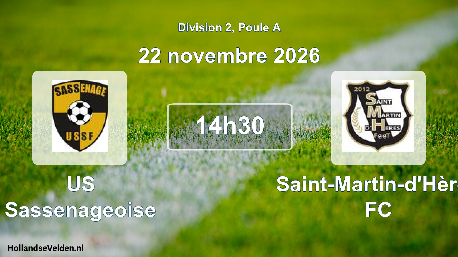 Scheduled Match: US Sassenageoise - Saint-Martin-d'Hères FC (22 November 2026)