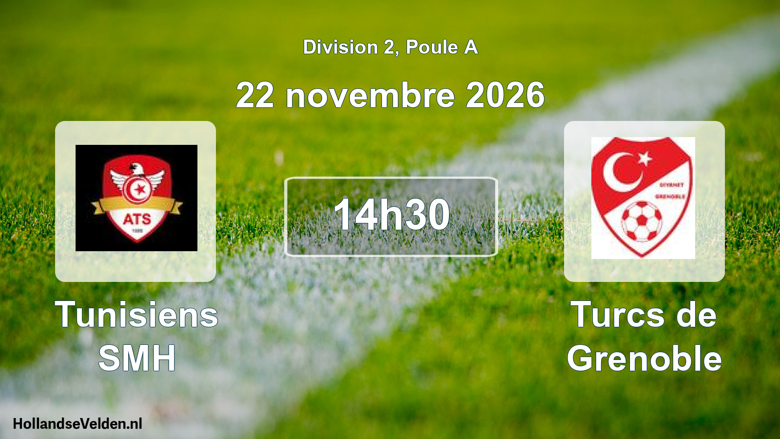 Scheduled Match: Tunisiens SMH - Turcs de Grenoble (22 November 2026)