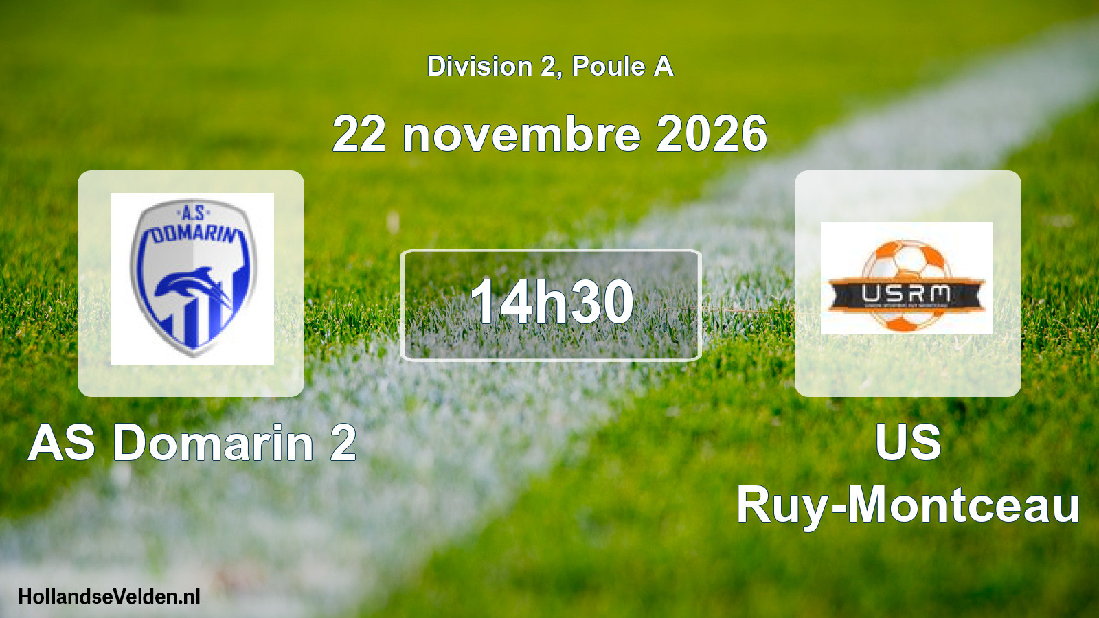 Scheduled Match: AS Domarin 2 - US Ruy-Montceau (22 November 2026)