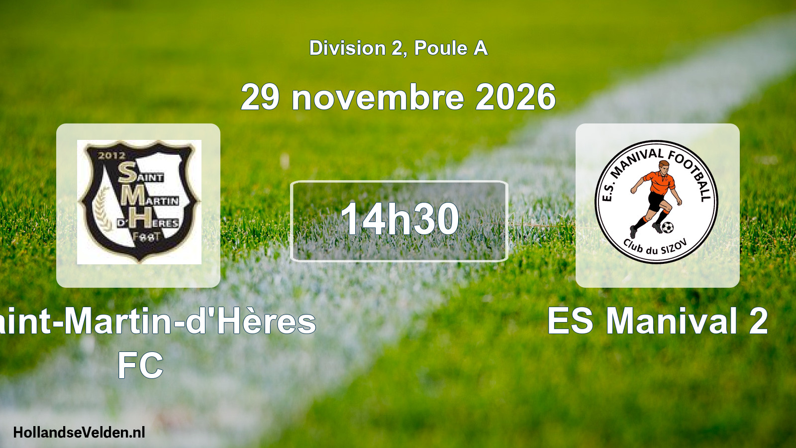 Scheduled Match: Saint-Martin-d'Hères FC - ES Manival 2 (29 November 2026)