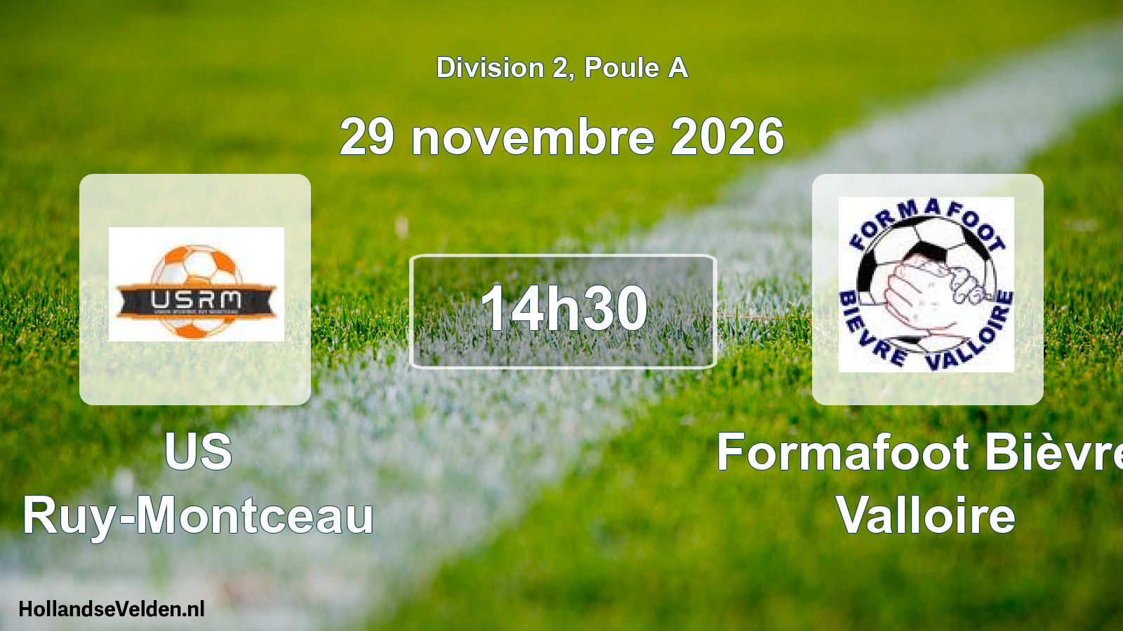 Scheduled Match: US Ruy-Montceau - Formafoot Bièvre Valloire (29 November 2026)