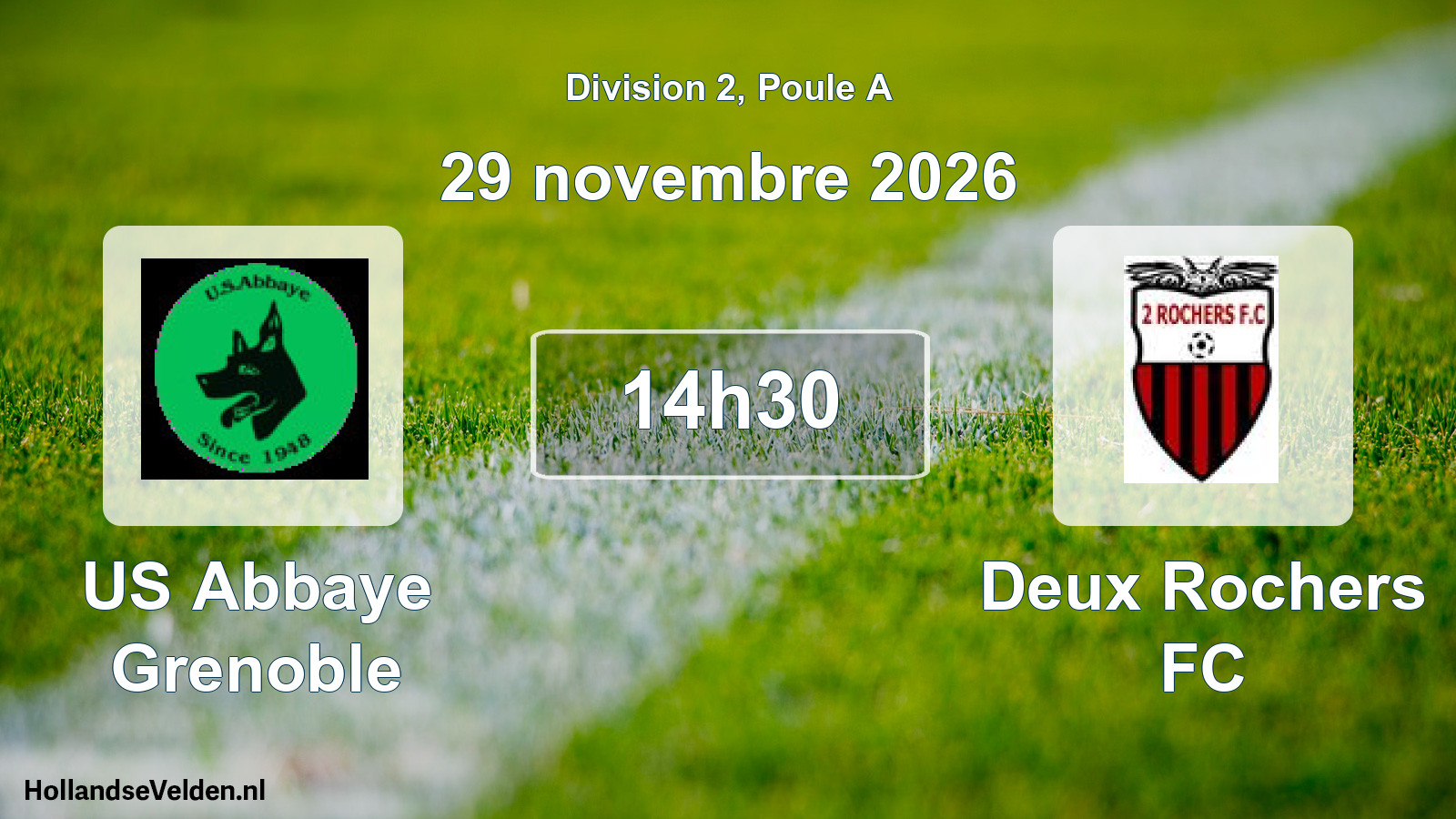 Scheduled Match: US Abbaye Grenoble - Deux Rochers FC (29 November 2026)