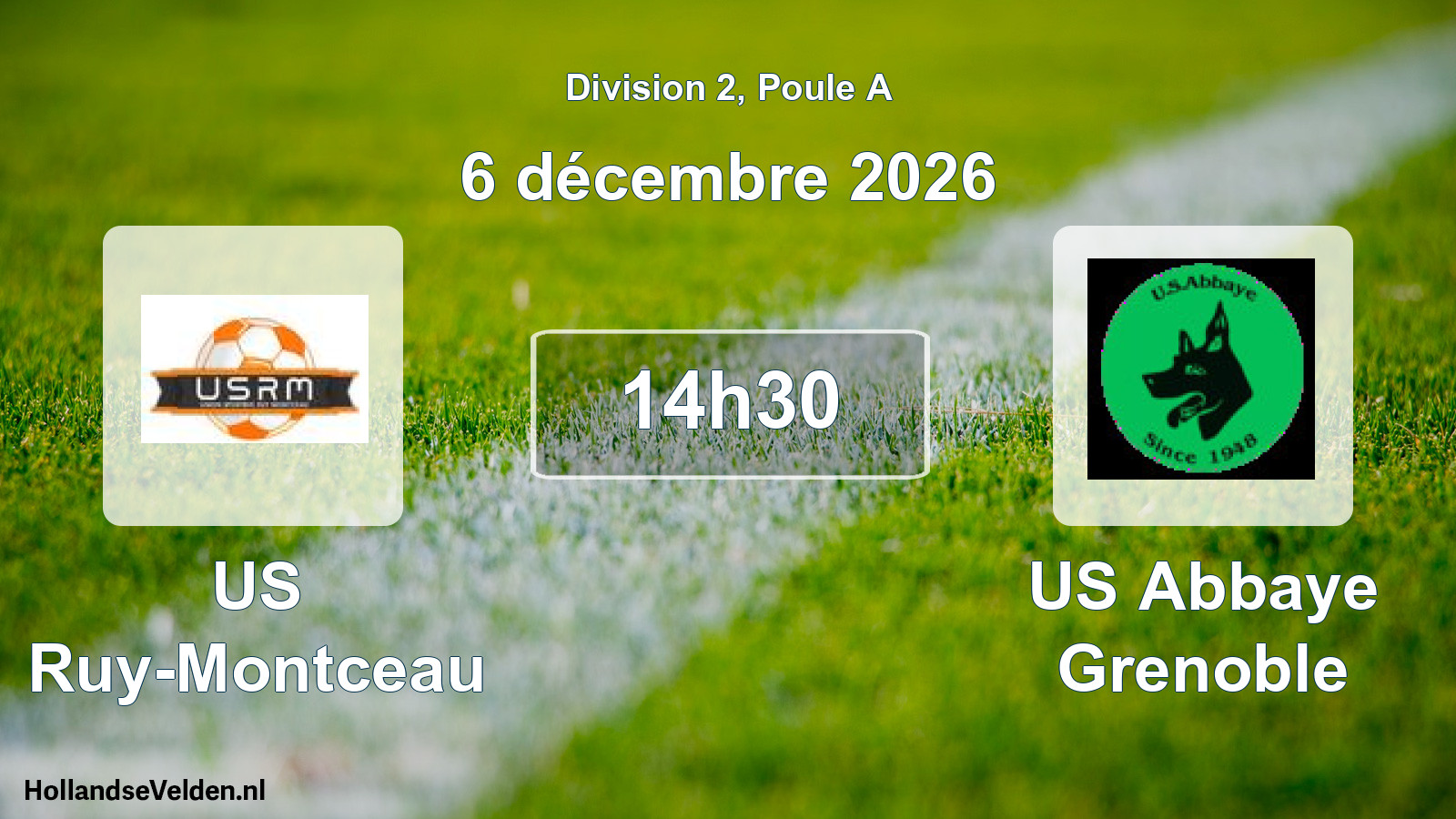 Scheduled Match: US Ruy-Montceau - US Abbaye Grenoble (6 December 2026)