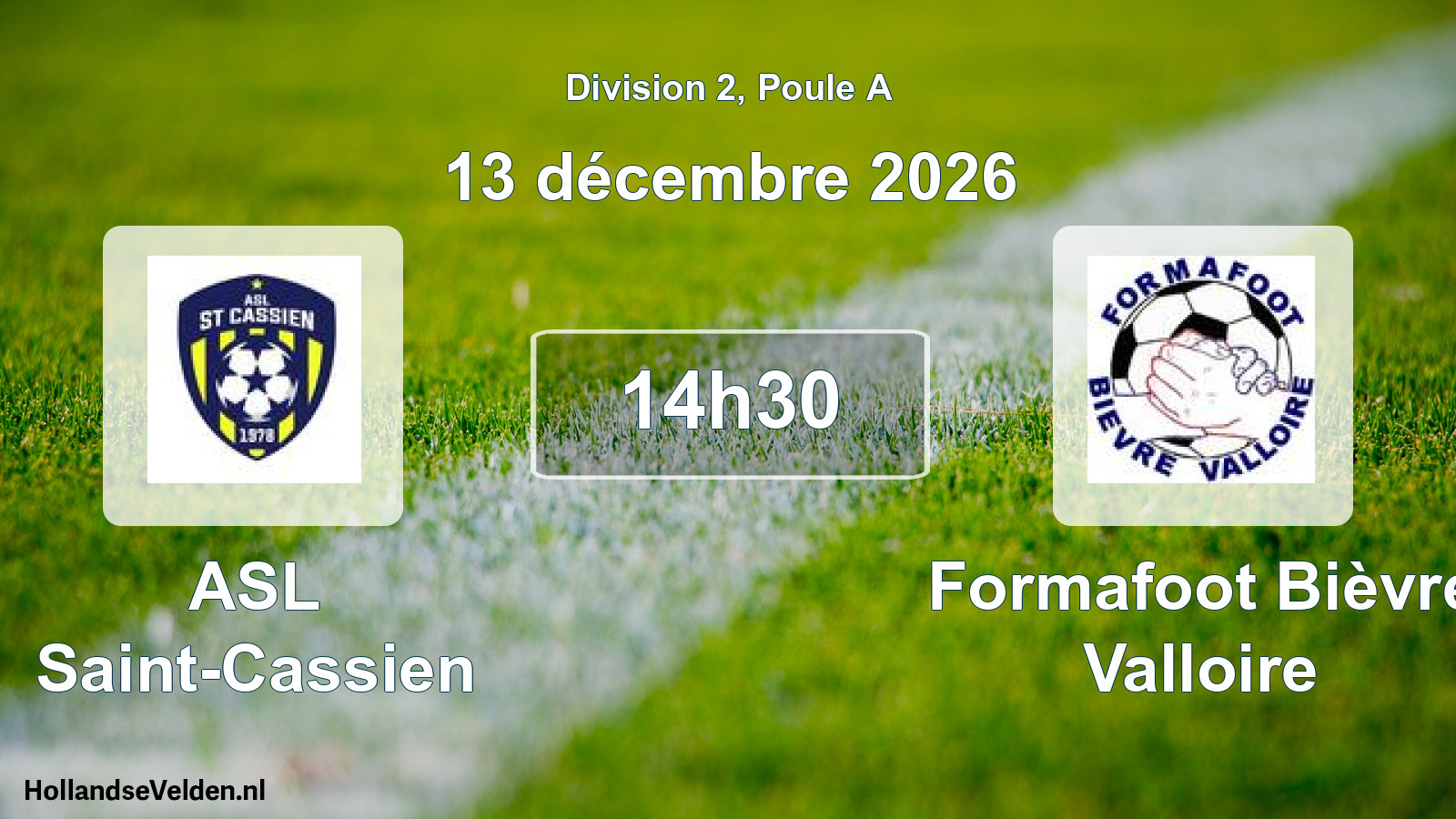 Scheduled Match: ASL Saint-Cassien - Formafoot Bièvre Valloire (13 December 2026)