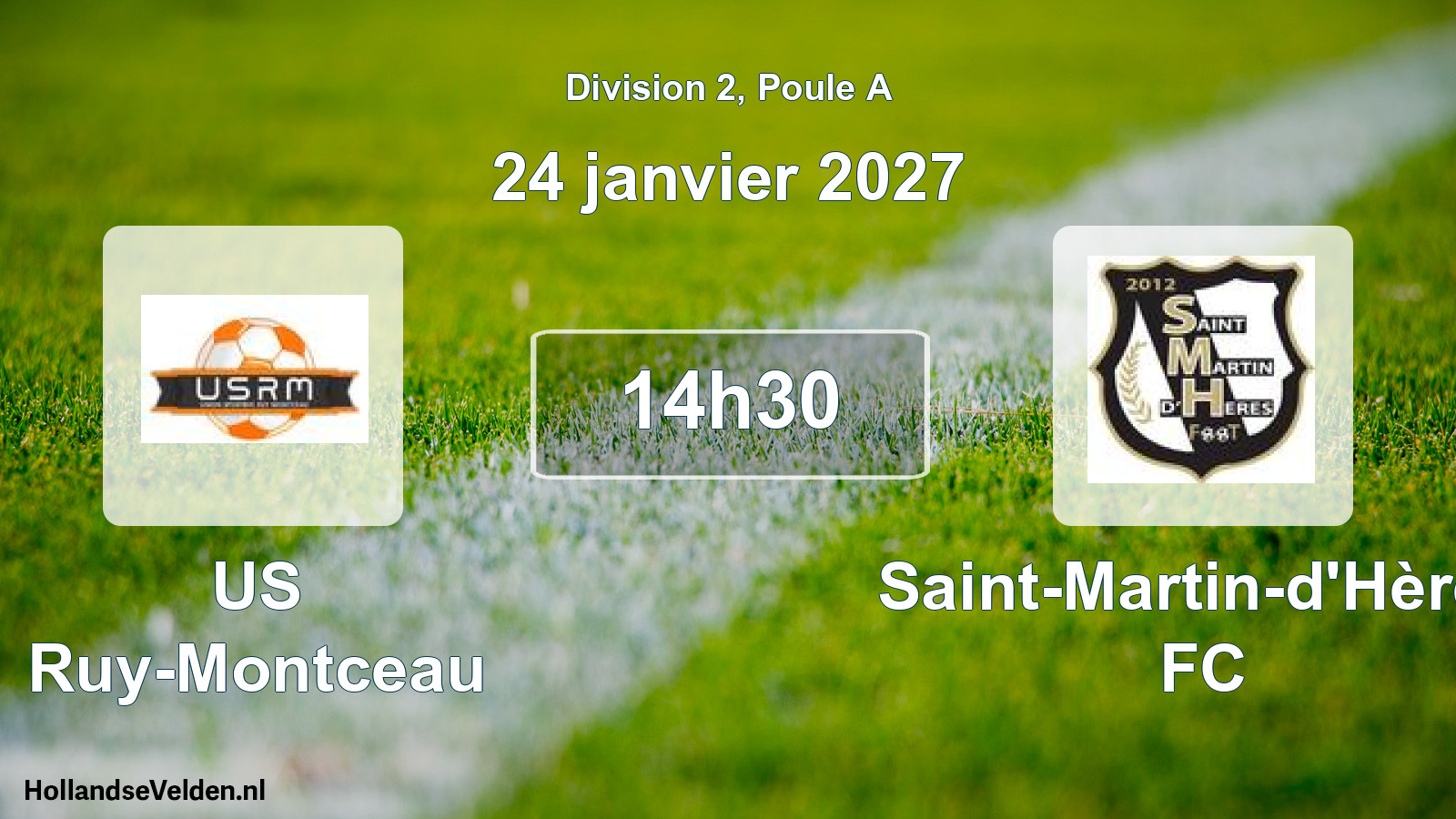 Scheduled Match: US Ruy-Montceau - Saint-Martin-d'Hères FC (24 January 2027)