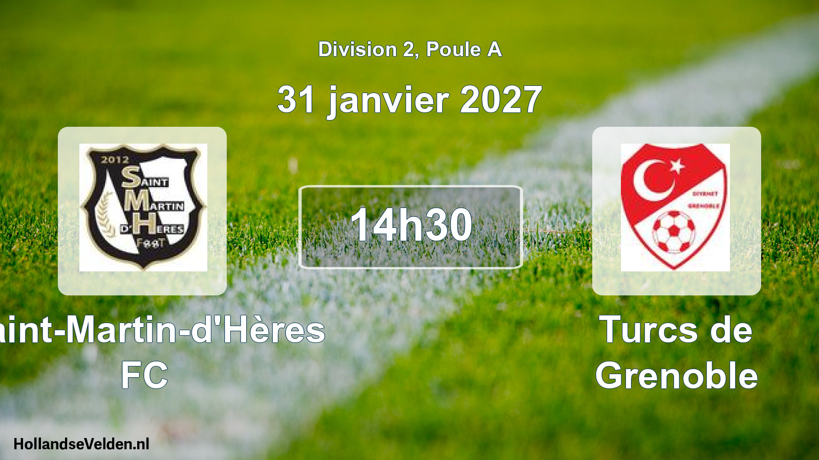 Scheduled Match: Saint-Martin-d'Hères FC - Turcs de Grenoble (31 January 2027)