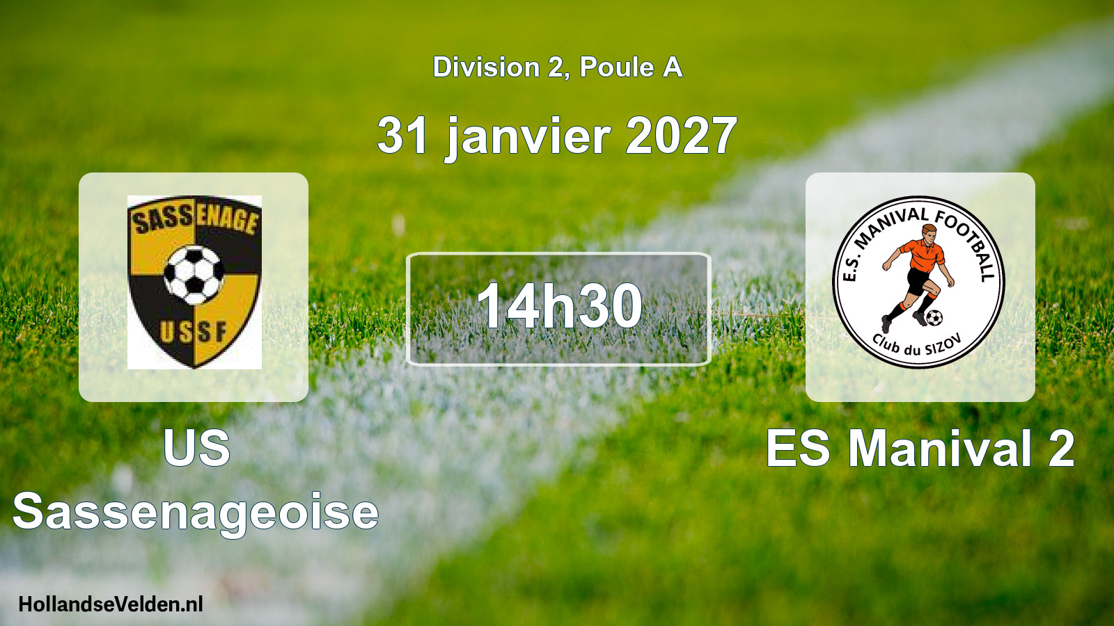 Scheduled Match: US Sassenageoise - ES Manival 2 (31 January 2027)