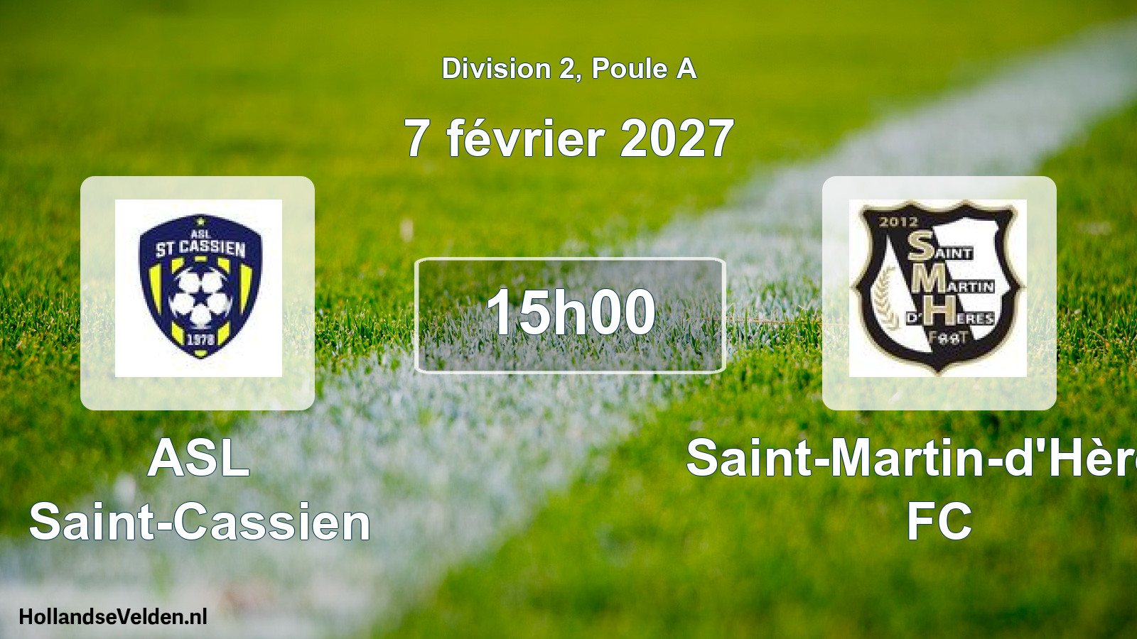 Scheduled Match: ASL Saint-Cassien - Saint-Martin-d'Hères FC (7 February 2027)