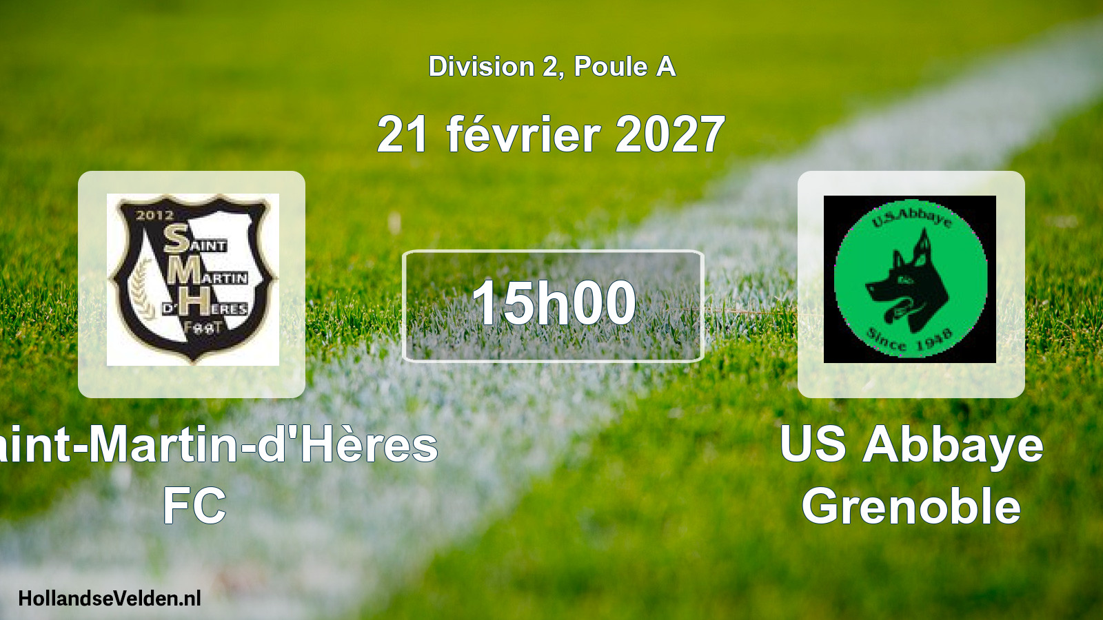 Scheduled Match: Saint-Martin-d'Hères FC - US Abbaye Grenoble (21 February 2027)